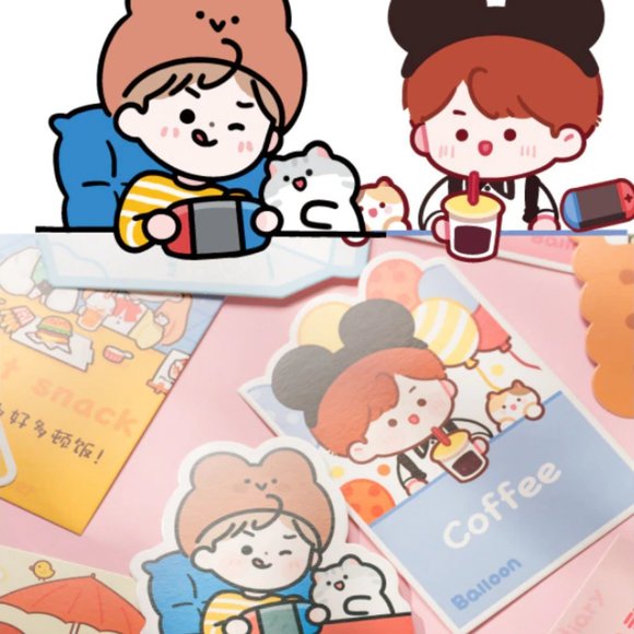 Lovely couple Slice Of Life Postcards - 5 pcs - Picture 3 of 9